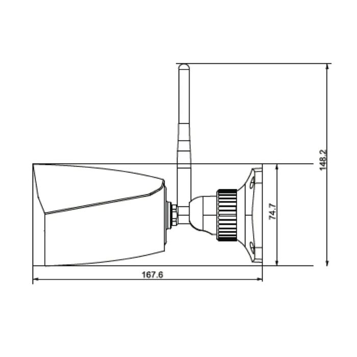 IP-відеокамера з WiFi 4Mp TVT TD-9441S3 (D/PE/WF/AR2) White f=2.8mm