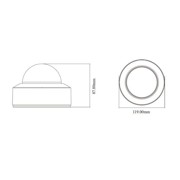 IP-відеокамера 5Mp TVT TD-9551E3B-A (D/PE/AR2) f=2.8mm з мікрофоном