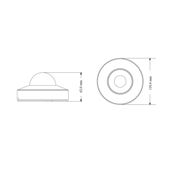 IP-відеокамера 5Mp TVT TD-9557E3B-A (D/PE/AR1) f=2.8mm з 2 мікрофонами