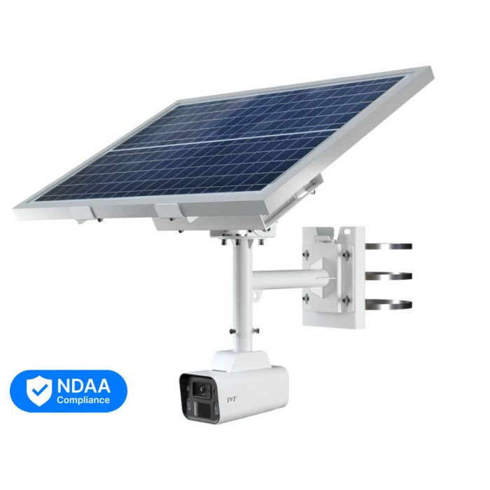 4G IP-відеокамера 4Mp TVT TD-9846SP1(BA/G4/WR2) f=2.8mm з сонячною батареєю, з мікрофоном, повнокольорова