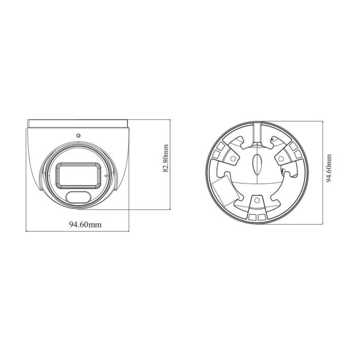 IP-відеокамера 6Mp TVT TD-9564S4-C (D/PE/AW2) Black f=2.8mm, ІЧ+LED-підсвічування, з мікрофоном
