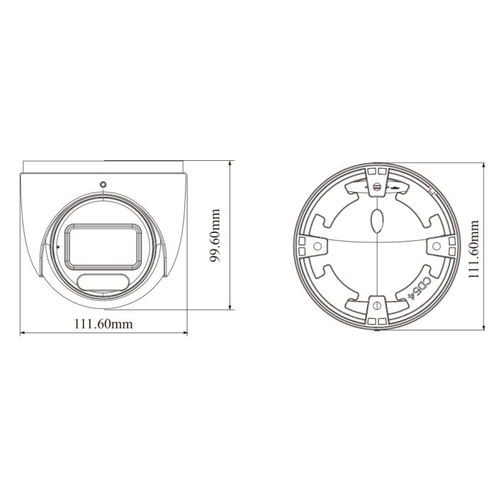 IP-відеокамера 4Mp TVT TD-9545C4(AZ/PE/WR2) Full Color f=2.8mm з мікрофоном