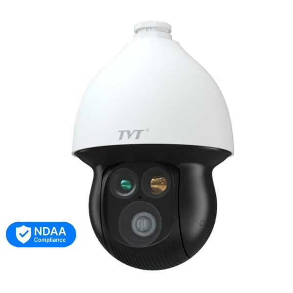 Тепловізійна IP-відеокамера TVT TD-5635E1-VT2(PE/432/VL30/25mm) Thermal 384*288 f=25mm Optical PTZ 4Mp f=4.8-154mm