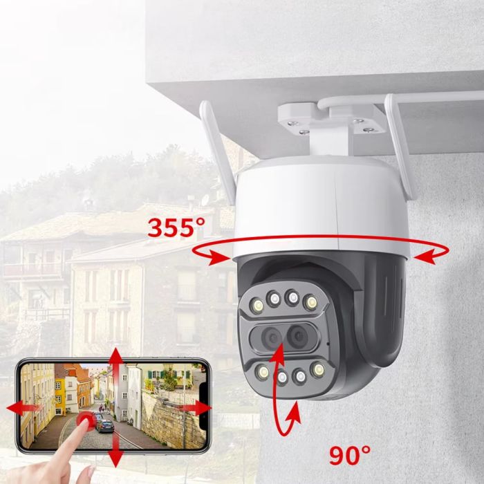 IP PTZ-відеокамера з WiFi 2Mp+8Mp Light Vision VLC-9284WI10Z/2C (Camhi Pro) f=3.6mm+8mm, ІЧ+LED-підсвічування, з мікрофоном