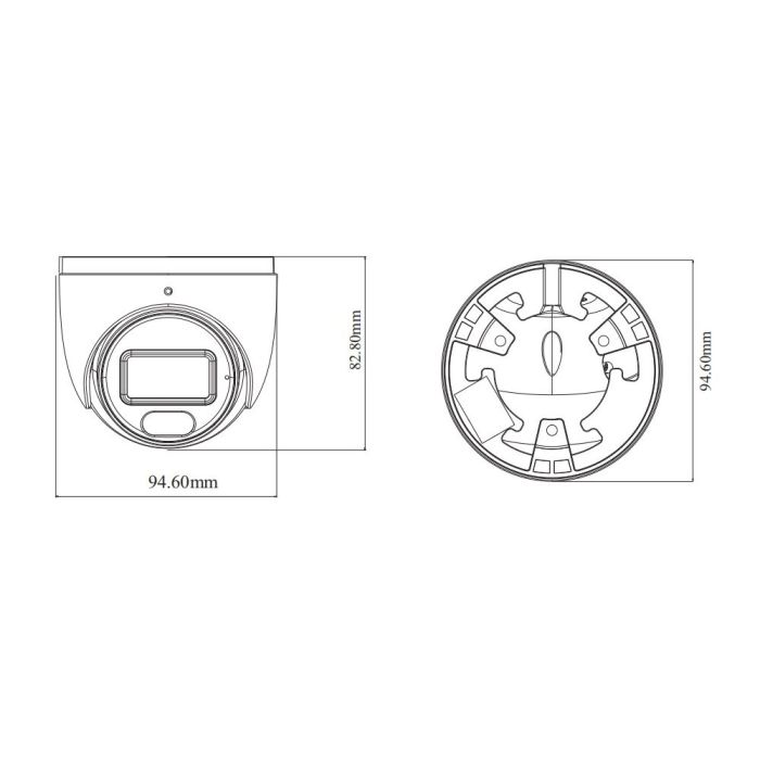 IP-відеокамера 4Mp TVT TD-9544S4L-A(D/PE/AW1) White f=2.8mm, ІЧ+LED-підсвічування, з мікрофоном
