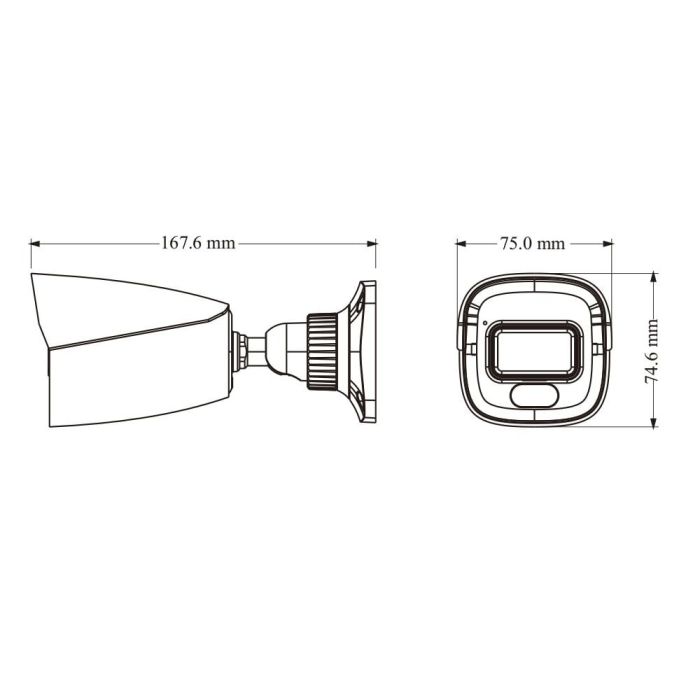 IP-відеокамера 4Mp TVT TD-9441S4L-A(D/PE/AW2) Black f=2.8mm, ІЧ+LED-підсвічування, з мікрофоном