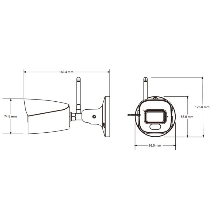 IP-відеокамера з WiFi 4Mp TVT TD-9441S4L-KT(D/WF/AW2) White f=2.8mm, ІЧ+LED-підсвічування, з мікрофоном, для комплекту TVT TD-P0804W1-001