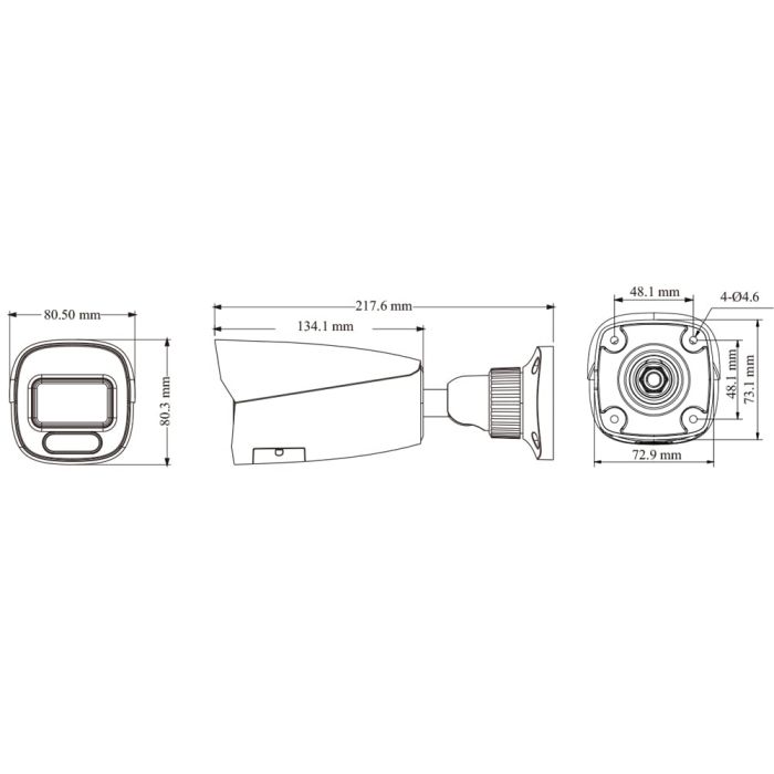 IP-відеокамера 6Mp TVT TD-9462S4-PA(D/PE/AW3) White f=2.8mm, ІЧ+LED-підсвічування, з мікрофоном