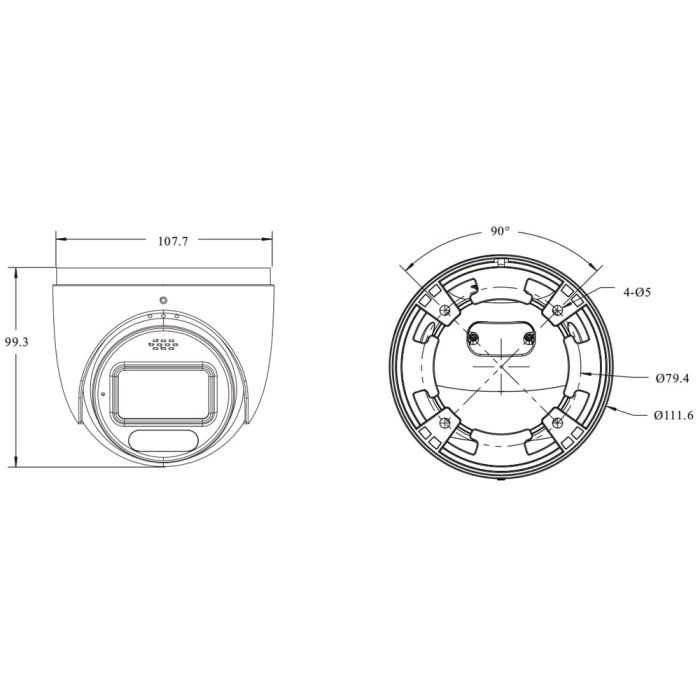 IP-відеокамера 6Mp TVT TD-9565S4-PA(D/PE/AW3) White f=2.8mm, ІЧ+LED-підсвічування, з мікрофоном