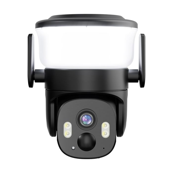 IP PTZ-відеокамера автономна з WiFi, прожектором та сонячною панеллю 3Mp Light Vision VLC-6103WLS Black (Lamp+Solar) (CareCam Pro) f=3.6mm, на акумуляторних батареях