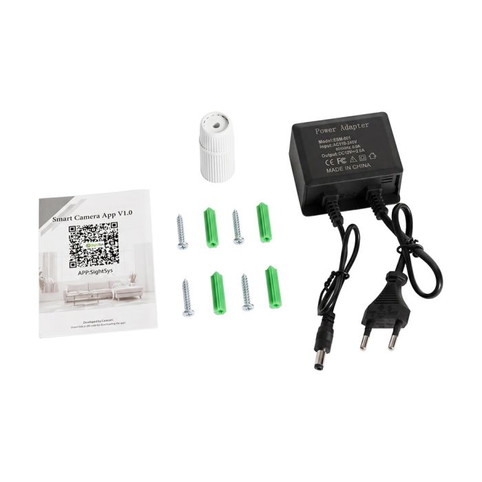 IP-відеокамера поворотна з WiFi 3Mp Light Vision VLC-1003WFY (CareCam Pro) Fisheye f=2.3mm, ІЧ+LED-підсвічування, з мікрофоном