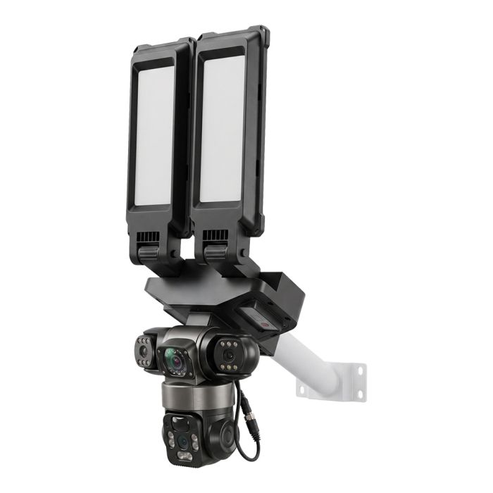 IP PTZ-відеокамера автономна з 4G, прожектором та сонячною панеллю 3Mp+3Mp+3Mp Light Vision VLC-1223IGL/3C (Lamp+Solar) f=4mm, на акумуляторних батареях