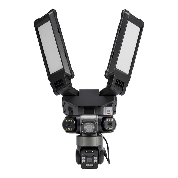 IP PTZ-відеокамера автономна з WiFi, прожектором та сонячною панеллю 3Mp+3Mp+3Mp Light Vision VLC-1223WIL/3C (Lamp+Solar) f=4mm, на акумуляторних батареях