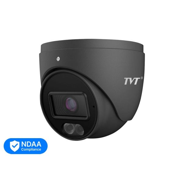 IP-відеокамера 2Mp TVT TD-9524S4L-C(D/PE/AW1) Black f=2.8mm, ІЧ+LED-підсвічування, з мікрофоном