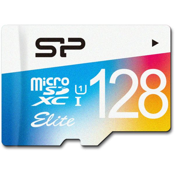 Карта пам'яті microSDXC (UHS-1) SiliconPower Elite Color 128Gb class 10 (adapter SD) (SP128GBSTXBU1V20SP)