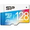 Карта пам'яті microSDXC (UHS-1) SiliconPower Elite Color 128Gb class 10 (adapter SD) (SP128GBSTXBU1V20SP)