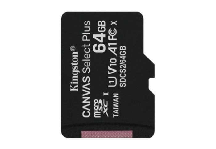 Карта пам'яті microSDXC (UHS-1) Kingston Canvas Select Plus 64Gb class 10 А1 (R-100MB/s) (adapter SD) (SDCS2/64GB)
