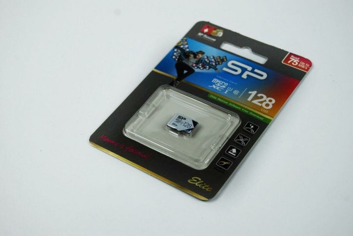 Карта пам'яті microSDXC (UHS-1) SiliconPower Elite Color (White) 128Gb class 10 (SP128GBSTXBU1V21)