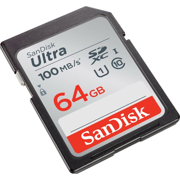 Карта пам'яті SDXC (UHS-1) SanDisk Ultra 64Gb class 10 (100Mb/s) (SDSDUNR-064G-GN6IN)