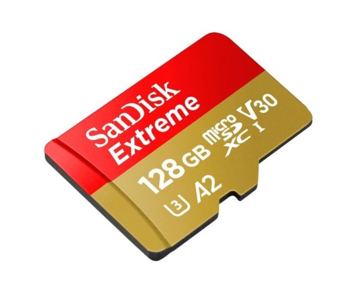 Карта пам'яті microSDXC (UHS-1 U3) SanDisk Extreme A2 128Gb class 10 V30 (R190MB/s,W90MB/s) (SDSQXAA-128G-GN6MN)