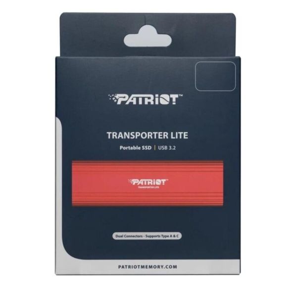 Портативний SSD Patriot Transporter Lite 1TB Red Type-C (PTPL1TBPEC)