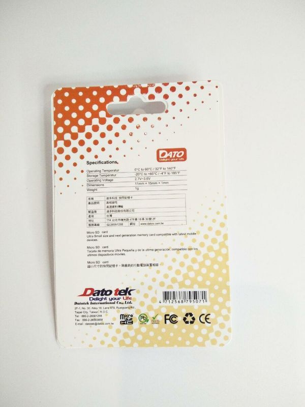 Карта пам'яті microSDHC DATO 8Gb class 6 (adapter SD) (DT_CL06/8GB-RA)