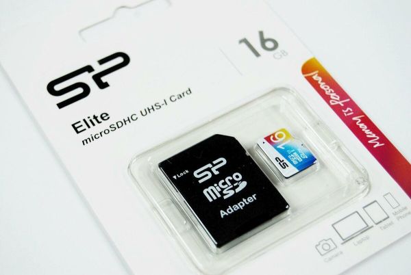 Карта пам'яті microSDHC (UHS-1) SiliconPower Elite Color 16Gb class 10 (adapter SD) (SP016GBSTHBU1V20SP)