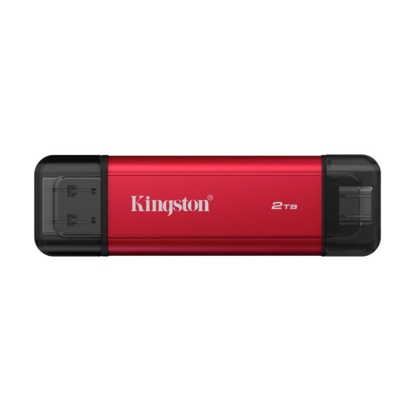 Портативний SSD Kingston Dual USB-A/C 2TB Dual Portable 1050MB/s USB 3.2 Gen 2 Red/Black (SPSD/2TB)