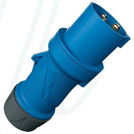 Штекер PowerTOP Xtra з ErgoCONTACT 32А 3п 6г 230В, IP54 синій, MENNEKES (артикул 13513)
