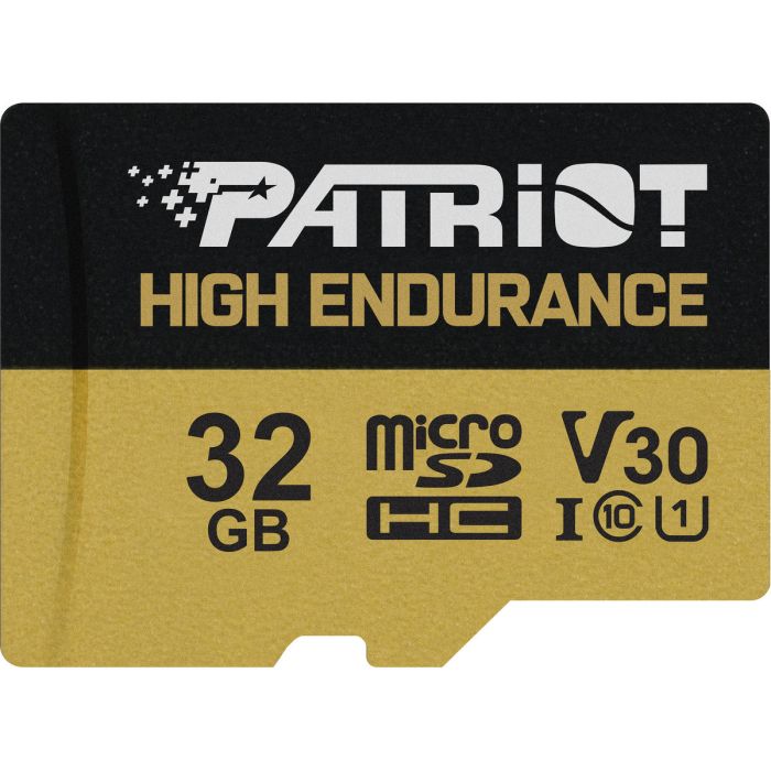 microSDHC (UHS-1 U3) Patriot High Endurance 32Gb class 10 V30 (R-95MB/s) (PEF32GE31MCH)