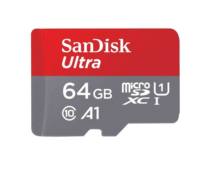 Карта пам'яті microSDXC (UHS-1) SanDisk Ultra 64Gb class 10 A1 (100Mb/s, 667x) (SDSQUAR-064G-GN6MN)