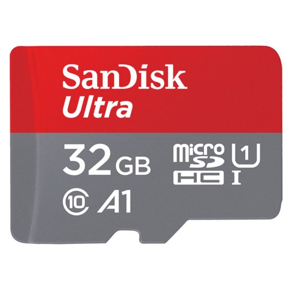 Карта пам'яті microSDHC (UHS-1) SanDisk Ultra 32Gb class 10 A1 (120Mb/s) (SDSQUA4-032G-GN6MN)