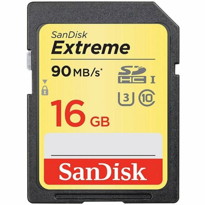 Карта пам'яті SDHC (UHS-1 U3) SanDisk Extreme 2x16Gb class 10 (90Mb/s, 600x) (SDSDXNE-016G-GNCI2)