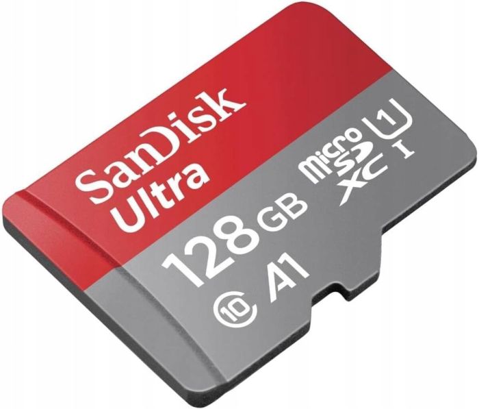 Карта пам'яті microSDXC (UHS-1) SanDisk Ultra 128Gb class 10 A1 (140Mb/s) (adapter SD) Imaging Packaging (SDSQUAB-128G-GN6IA)