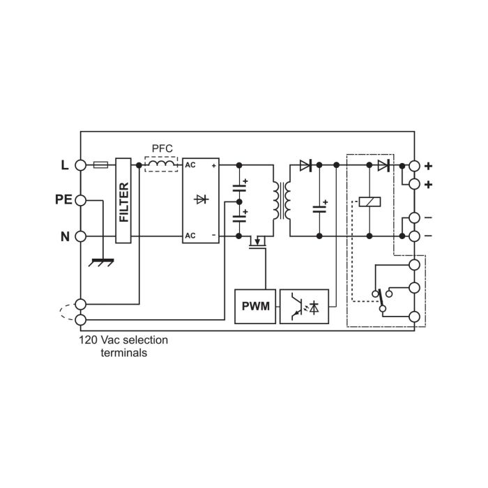Джерело живлення LUTZE CPSB1-240-24E Compact Economy, регульоване, 240 Вт