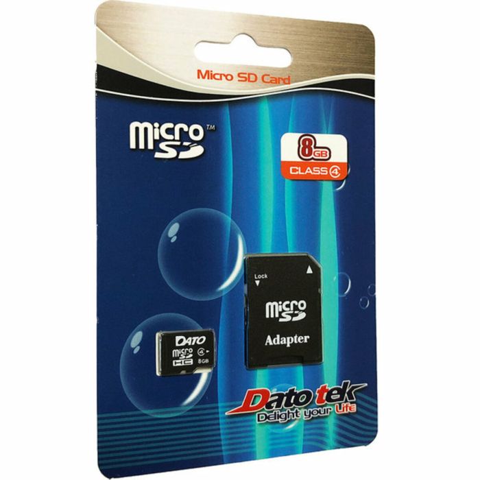 Карта пам'яті microSDHC DATO 8Gb class 4 (adapter SD) (DT_CL04/8GB-RA)