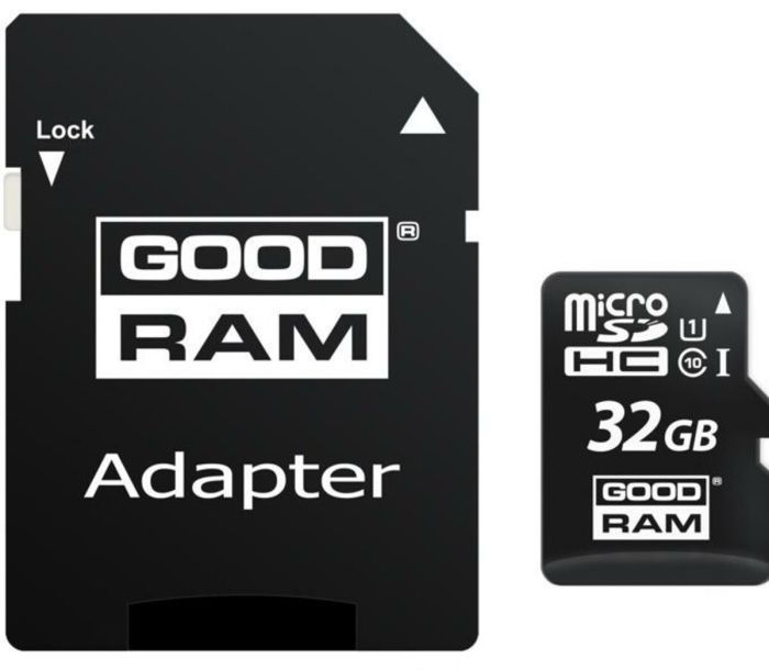 Карта пам'яті microSDHC (UHS-1) GoodRam 32Gb class 10 (adapter SD) (M1AA-0320R11)