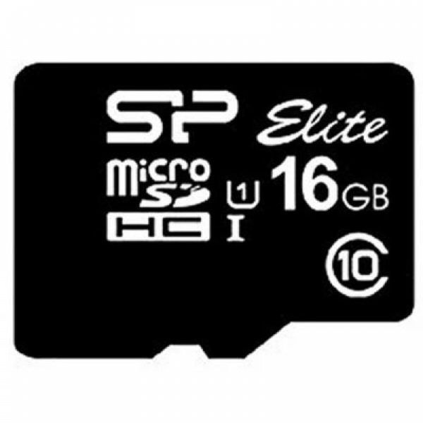 Карта пам'яті microSDHC (UHS-1) SiliconPower Elite 16Gb class 10 (SP016GBSTHBU1V10)