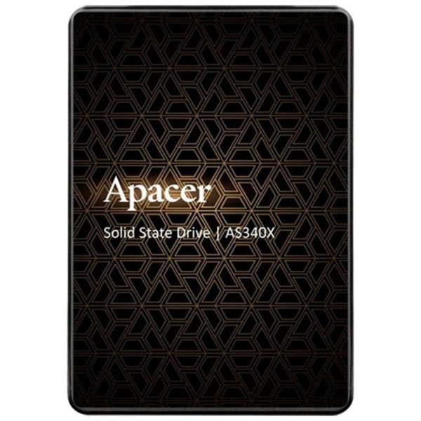 Накопичувач SSD Apacer AS340X 120GB 2.5"; 7mm SATAIII 3D NAND Read/Write: 550/520 MB/sec (AP120GAS340XC-1)
