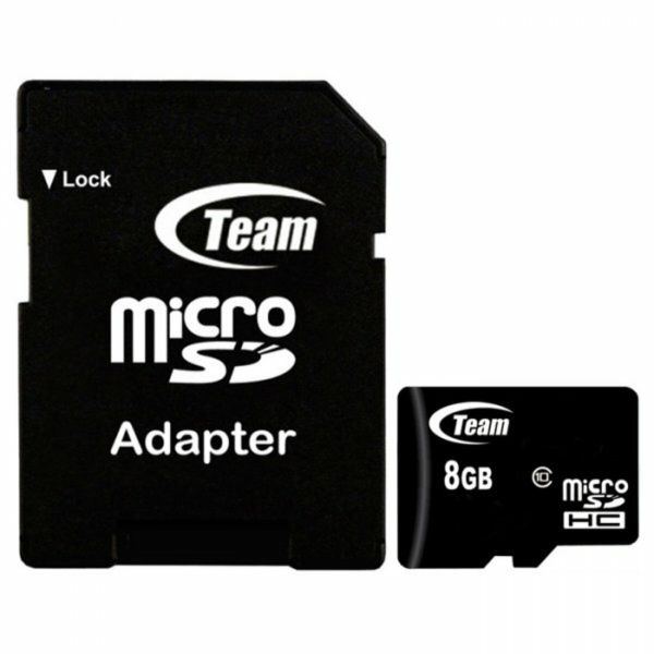 Карта пам'яті microSDHC Team 8Gb class 10 (adapter SD) (TUSDH8GCL1003)