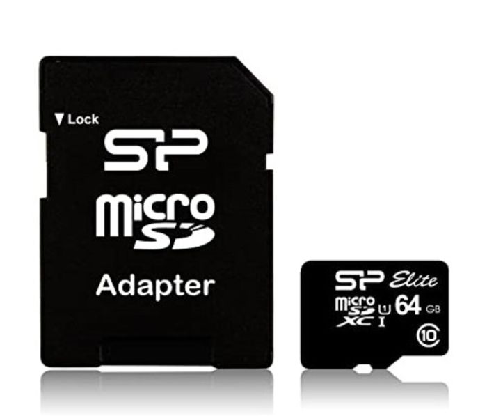 Карта пам'яті microSDXC (UHS-1) SiliconPower Elite 64Gb class 10 (adapter SD) (SP064GBSTXBU1V10SP)