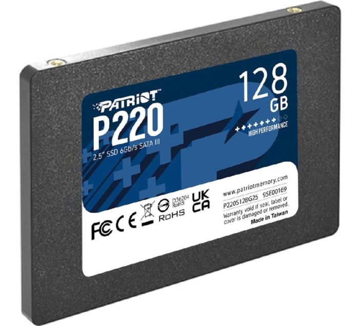 Накопичувач SSD Patriot P220 128GB 2.5"; 7mm SATAIII (P220S128G25)