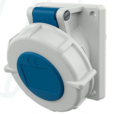 Розетка панельна 16A 3п 6г 230B, IP67 (нахил 20°), MENNEKES (артикул 1475)