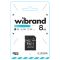 Карта пам'яті microSDHC Wibrand 8Gb class 4 (adapter SD) (WICDC4/8GB-A)