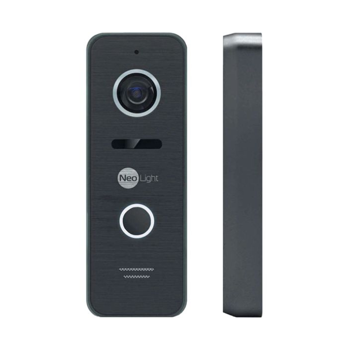 Комплект відеодомофона Neolight NeoKIT HD Pro WF B/Black: відеодомофон 7" з Wi-Fi з детектором руху і 2 Мп відеопанель