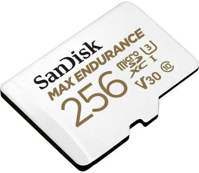 Карта пам'яті microSDXC (UHS-1 U3) SanDisk MAX Endurance 256Gb class 10 V30 (100Mb/s) (adapterSD) (SDSQQVR-256G-GN6IA)