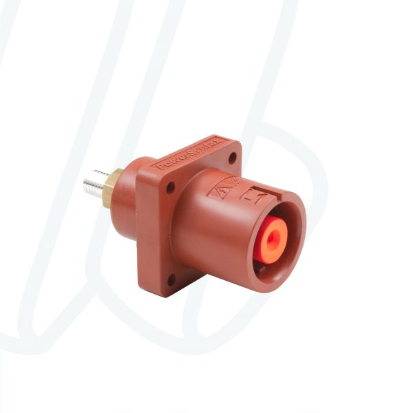 Розетка панельна SPX, 480А, L1, підʼєднання М12, коричневий | POWER SYNTAX (арт. SPX4PS1BRM120000)
