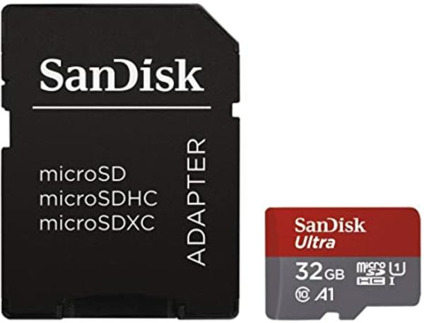 Карта пам'яті microSDHC (UHS-1) SanDisk Ultra 32Gb class 10 A1 (98Mb/s, 653x) (adapter SD) (SDSQUAR-032G-GN6IA)