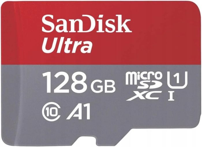 Карта пам'яті microSDXC (UHS-1) SanDisk Ultra 128Gb class 10 A1 (140Mb/s) (adapter SD) Imaging Packaging (SDSQUAB-128G-GN6IA)