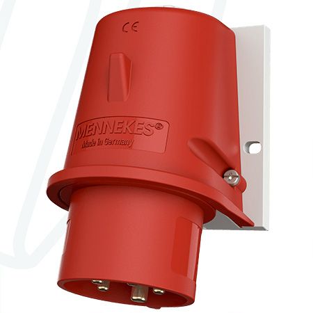 Штекер настінний 32A 5п 6г 400В, IP44, MENNEKES (артикул 804)
